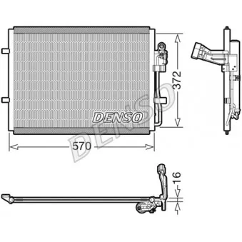 Condenseur, climatisation DENSO DCN44016