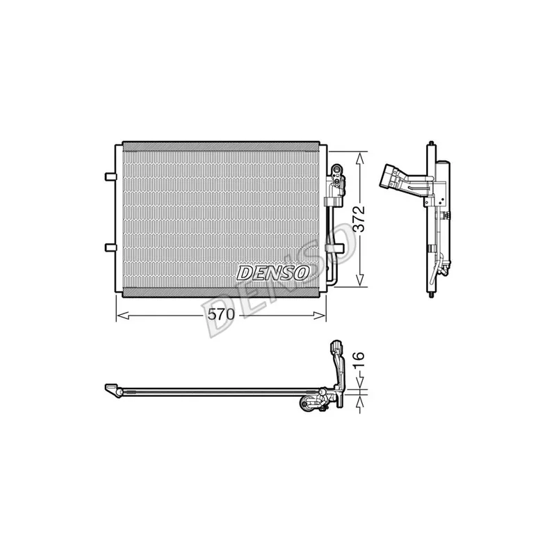 Condenseur, climatisation DENSO DCN44016