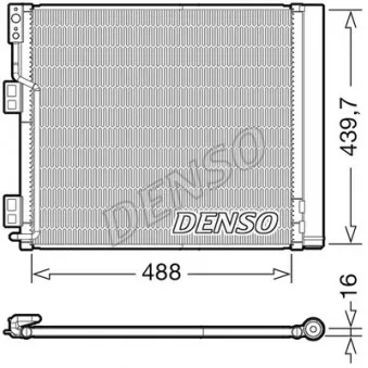 Condenseur, climatisation DENSO DCN46028