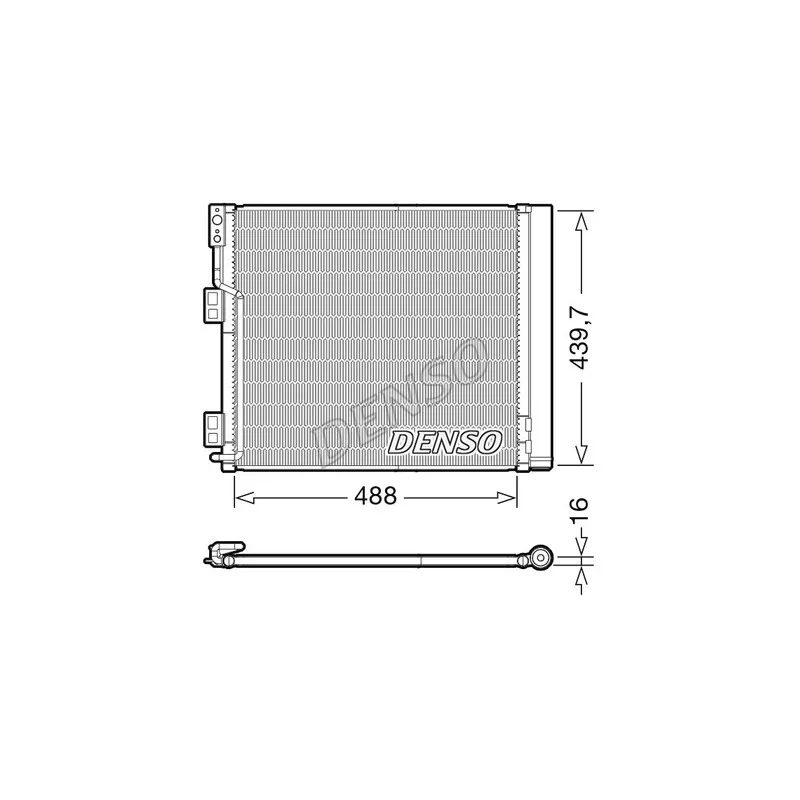 Condenseur, climatisation DENSO DCN46028