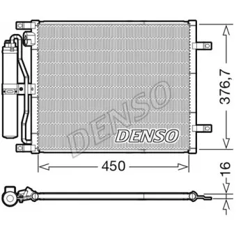 Condenseur, climatisation DENSO DCN46029