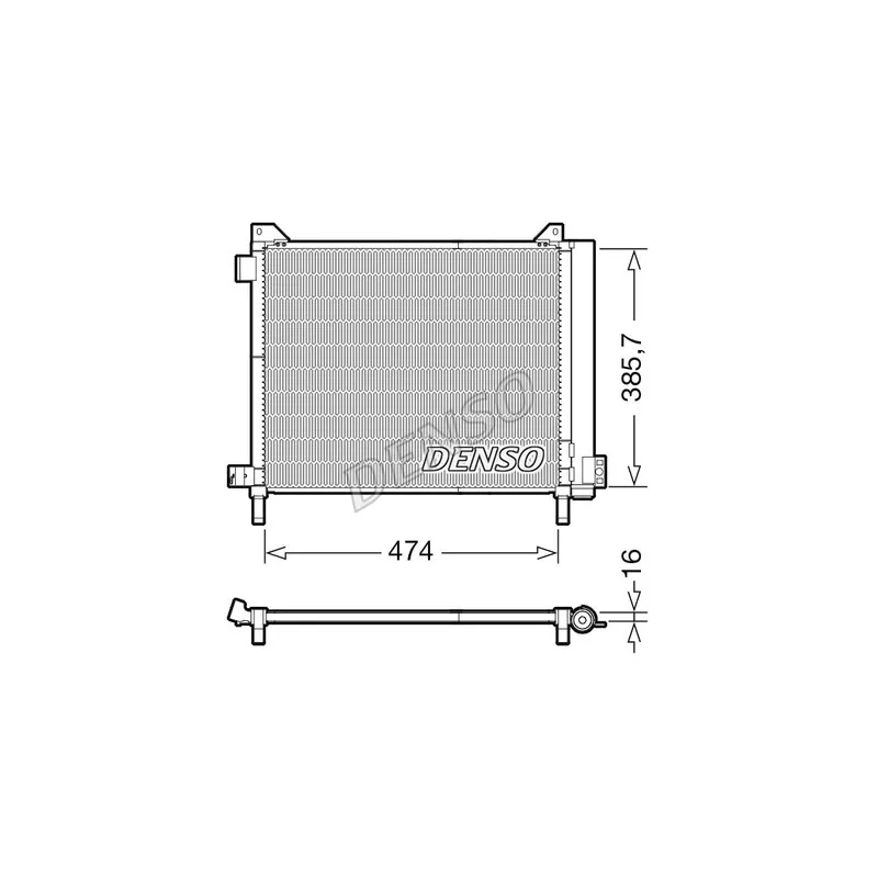 Condenseur, climatisation DENSO DCN46030