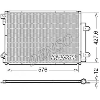 Condenseur, climatisation DENSO DCN47008