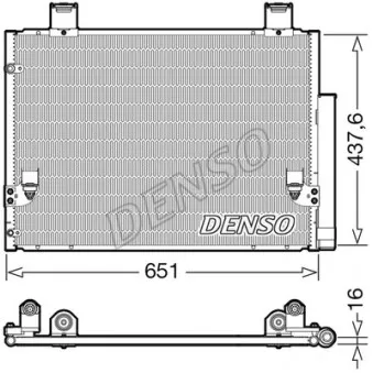 Condenseur, climatisation DENSO DCN50057