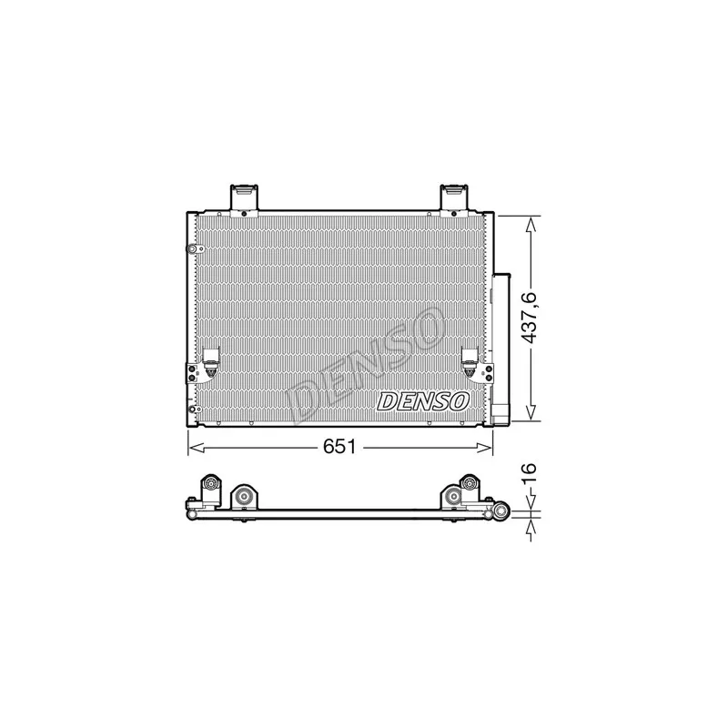 Condenseur, climatisation DENSO DCN50057