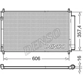 Condenseur, climatisation DENSO DCN50058