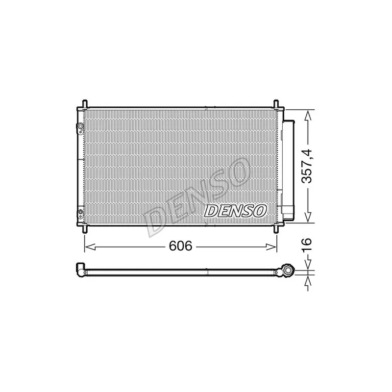 Condenseur, climatisation DENSO DCN50058