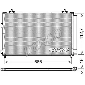 Condenseur, climatisation DENSO DCN50059