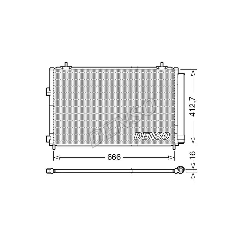Condenseur, climatisation DENSO DCN50059