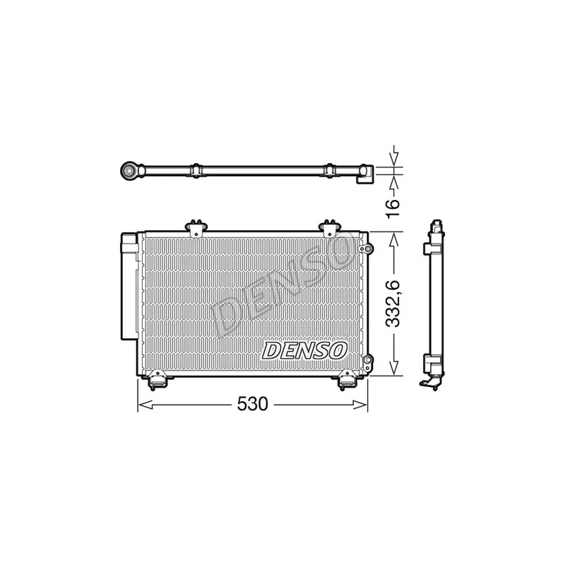 Condenseur, climatisation DENSO DCN50060