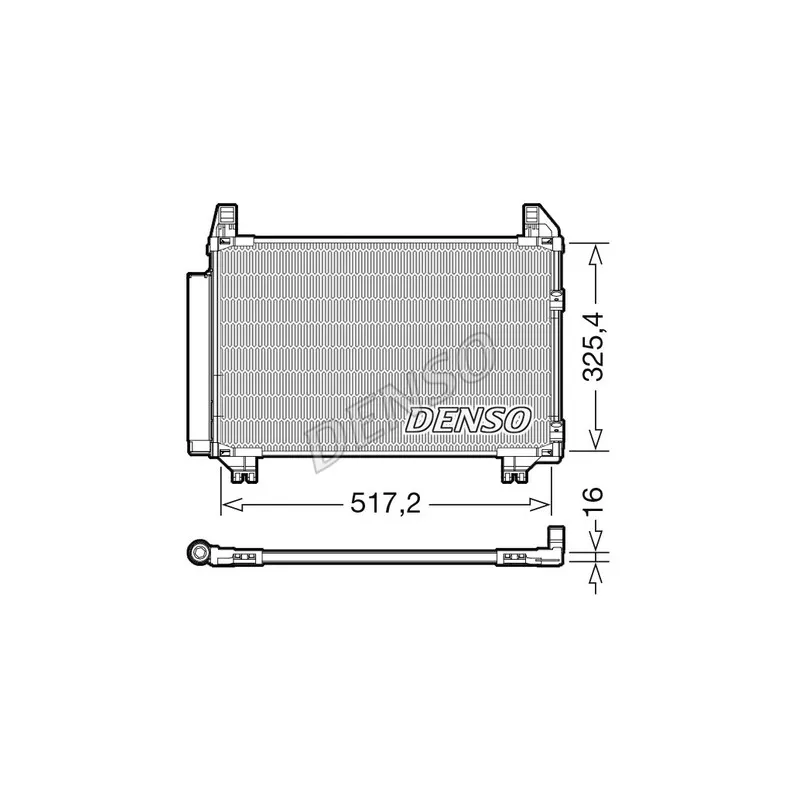 Condenseur, climatisation DENSO DCN50101