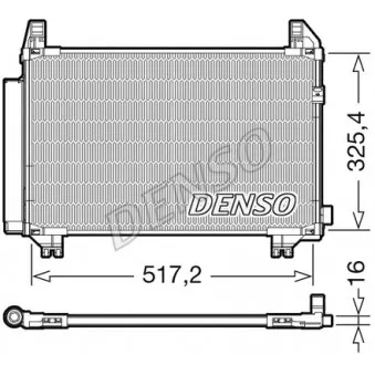 Condenseur, climatisation DENSO DCN50107