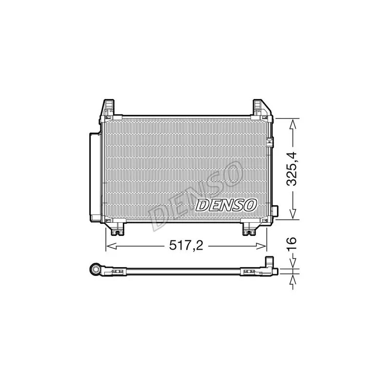 Condenseur, climatisation DENSO DCN50107