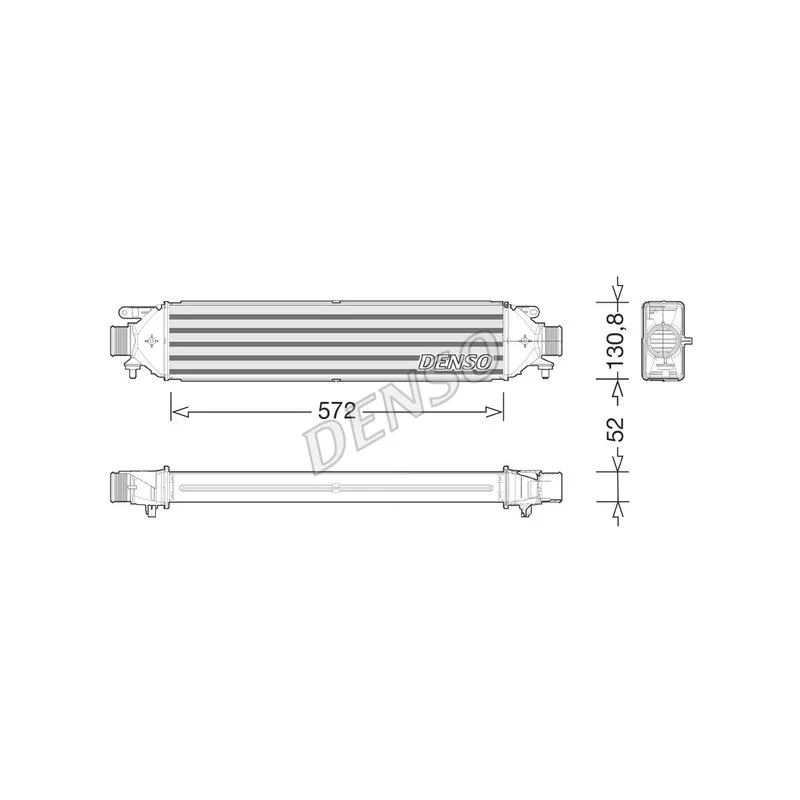 Intercooler, échangeur DENSO DIT01008