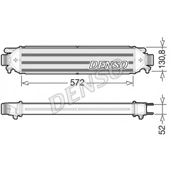 Intercooler, échangeur DENSO DIT09103