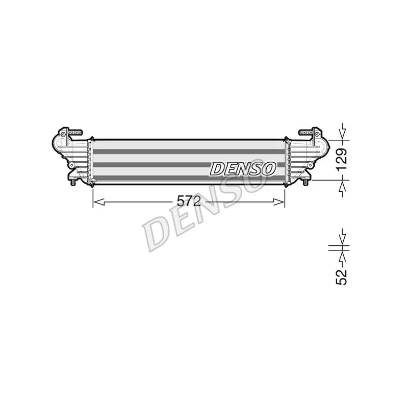 Intercooler, échangeur DENSO DIT09121
