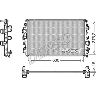 Radiateur, refroidissement du moteur DENSO DRM01009