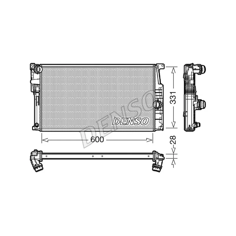 Radiateur, refroidissement du moteur DENSO DRM05014
