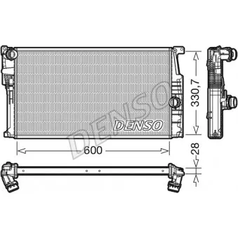Radiateur, refroidissement du moteur DENSO DRM05015