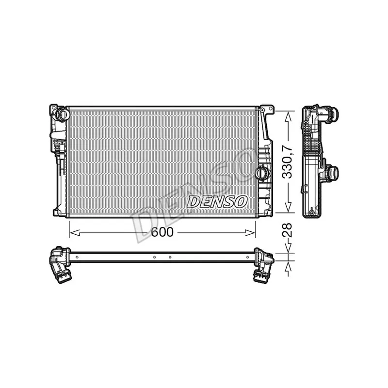 Radiateur, refroidissement du moteur DENSO DRM05015
