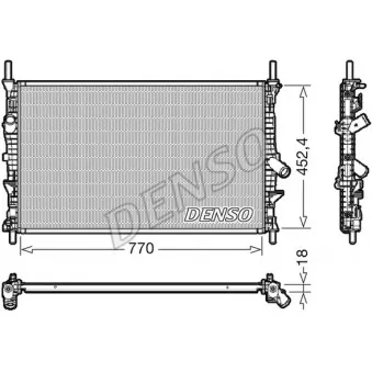 Radiateur, refroidissement du moteur DENSO DRM10111