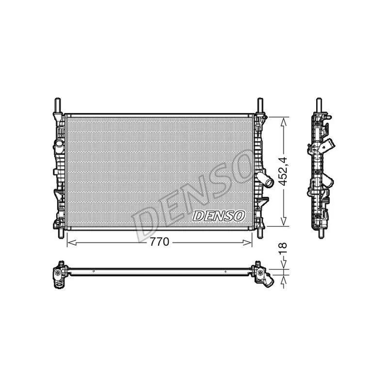 Radiateur, refroidissement du moteur DENSO DRM10111