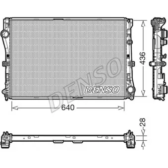 Radiateur, refroidissement du moteur DENSO DRM17103