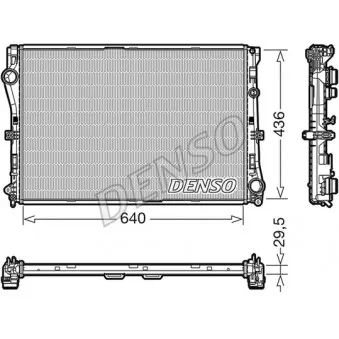 Radiateur, refroidissement du moteur DENSO DRM17104