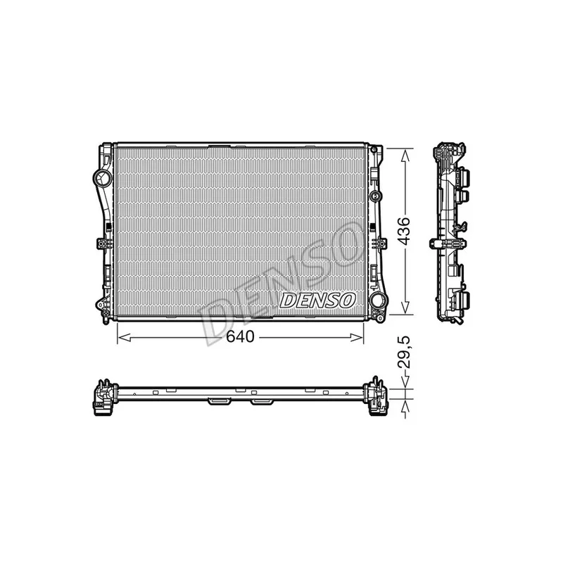 Radiateur, refroidissement du moteur DENSO DRM17104