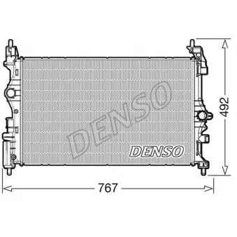 Radiateur, refroidissement du moteur DENSO DRM20019