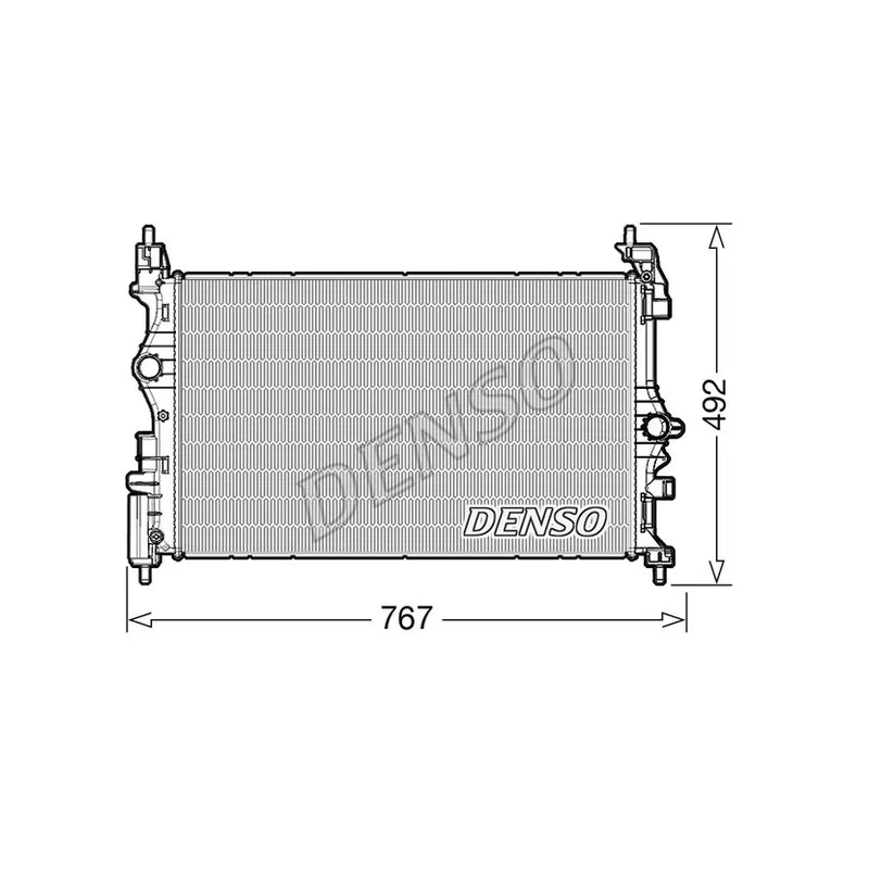 Radiateur, refroidissement du moteur DENSO DRM20019
