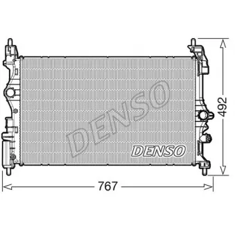 Radiateur, refroidissement du moteur DENSO DRM20051