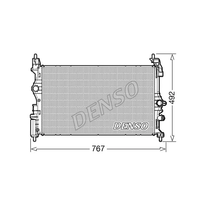 Radiateur, refroidissement du moteur DENSO DRM20051