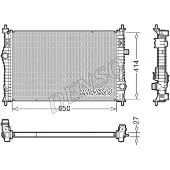 Radiateur, refroidissement du moteur DENSO DRM21104