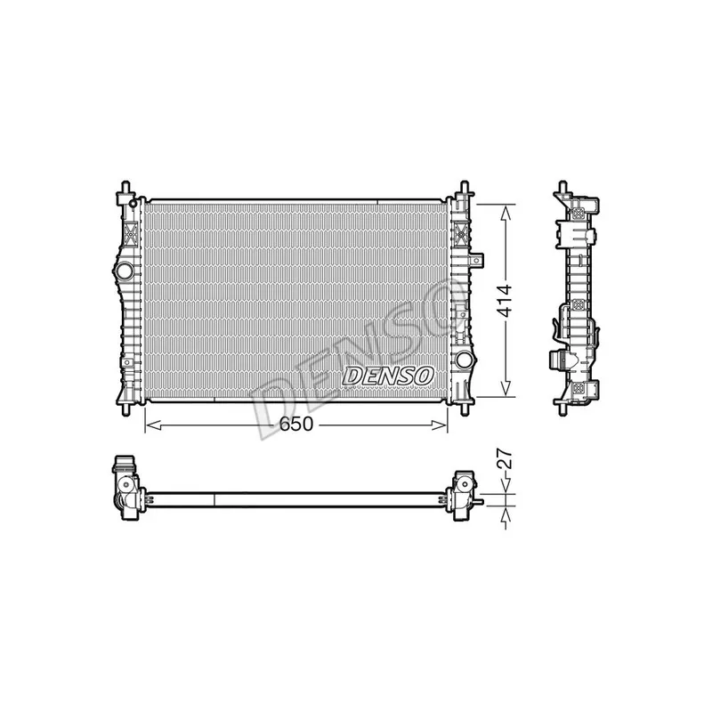 Radiateur, refroidissement du moteur DENSO DRM21104