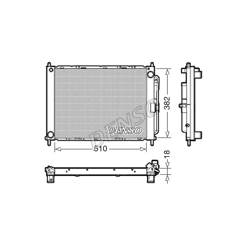 Ensemble condenseur et radiateur DENSO DRM23111