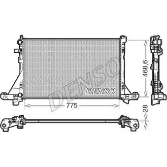 Radiateur, refroidissement du moteur DENSO DRM23112