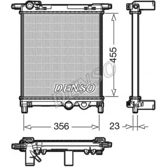 Radiateur, refroidissement du moteur DENSO DRM32036