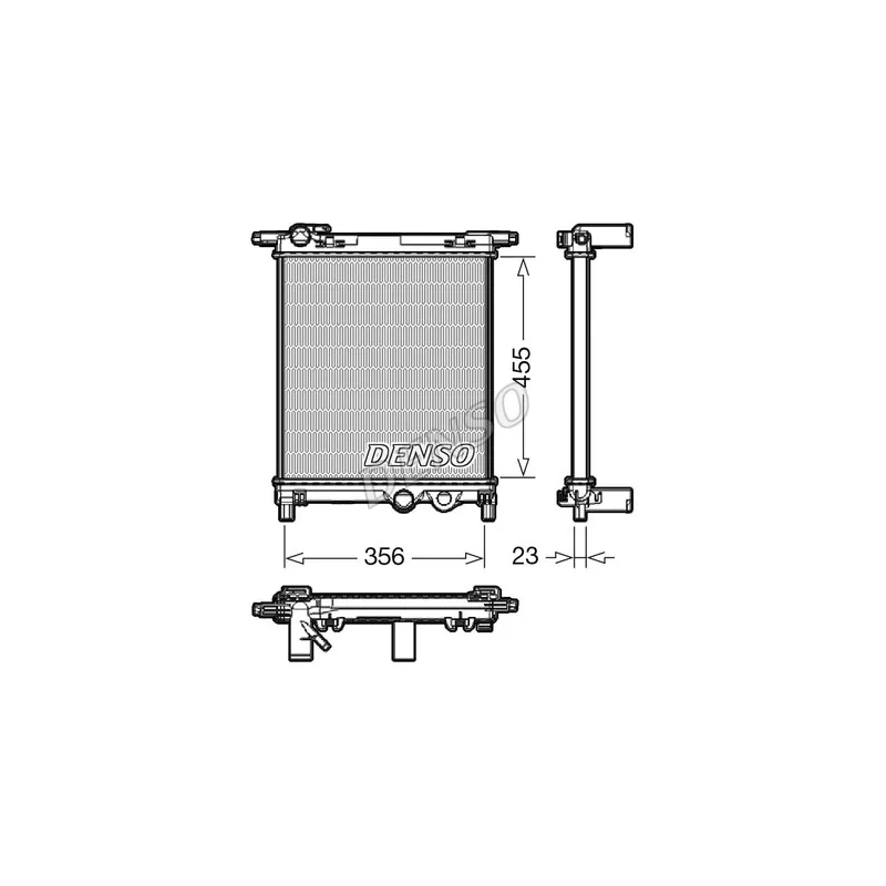 Radiateur, refroidissement du moteur DENSO DRM32036