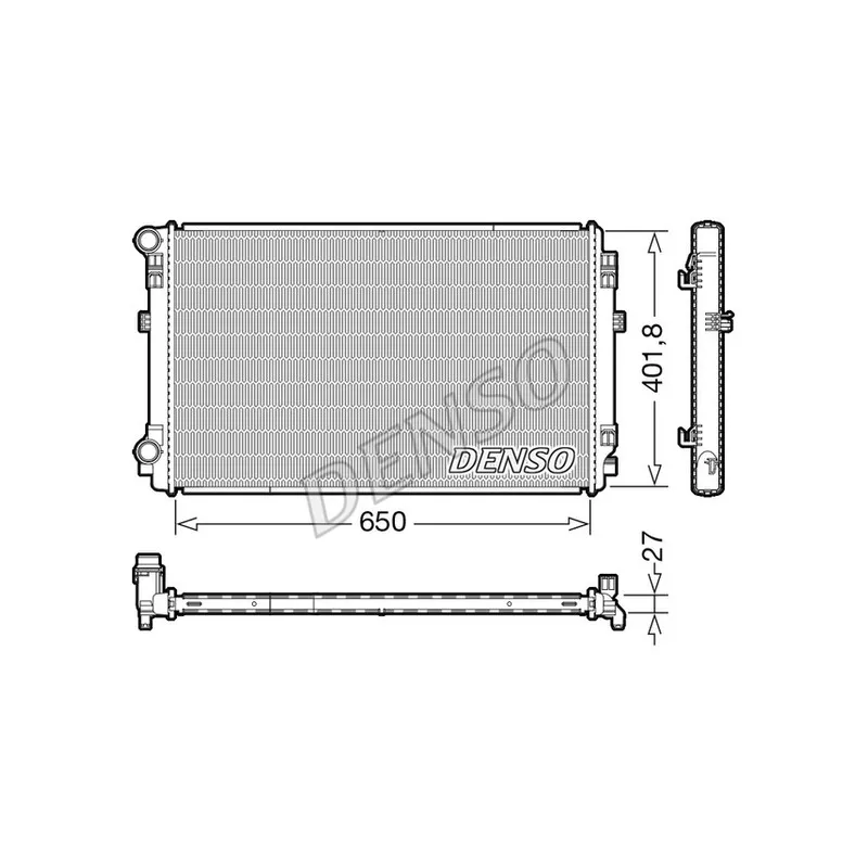 Radiateur, refroidissement du moteur DENSO DRM32048