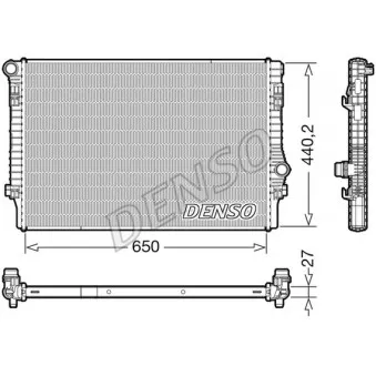 Radiateur, refroidissement du moteur DENSO DRM32049