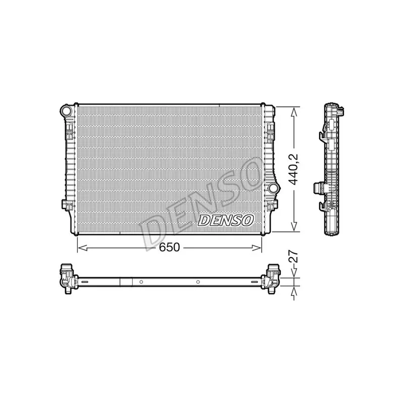 Radiateur, refroidissement du moteur DENSO DRM32049