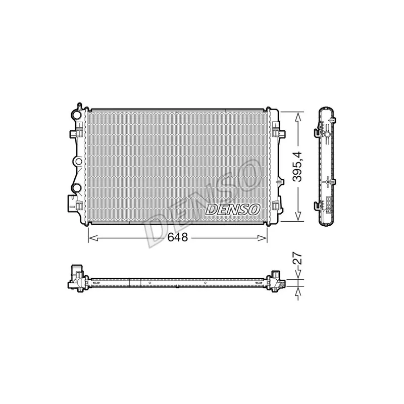 Radiateur, refroidissement du moteur DENSO DRM32051