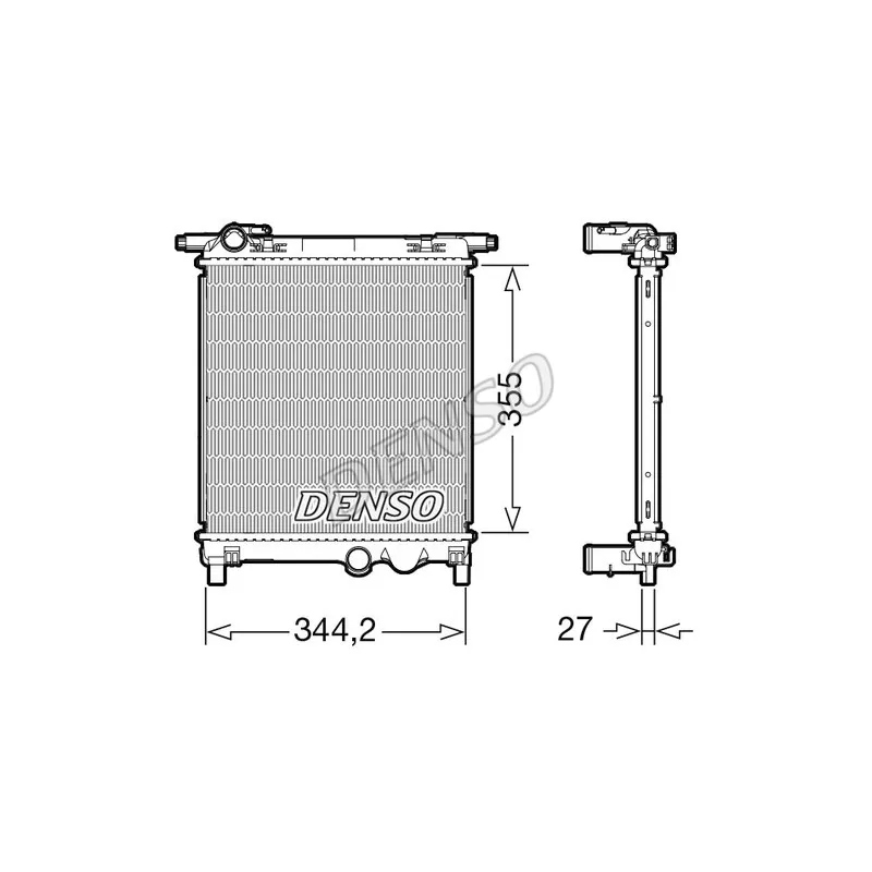 Radiateur, refroidissement du moteur DENSO DRM32090