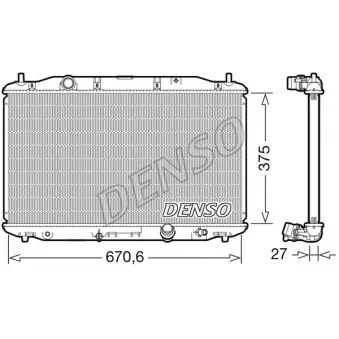 Radiateur, refroidissement du moteur DENSO