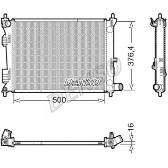 Radiateur, refroidissement du moteur DENSO