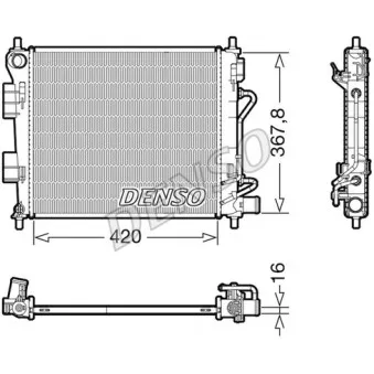 Radiateur, refroidissement du moteur DENSO DRM41018