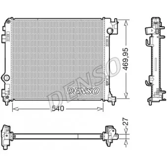 Radiateur, refroidissement du moteur DENSO DRM46065