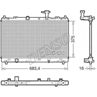 Radiateur, refroidissement du moteur DENSO