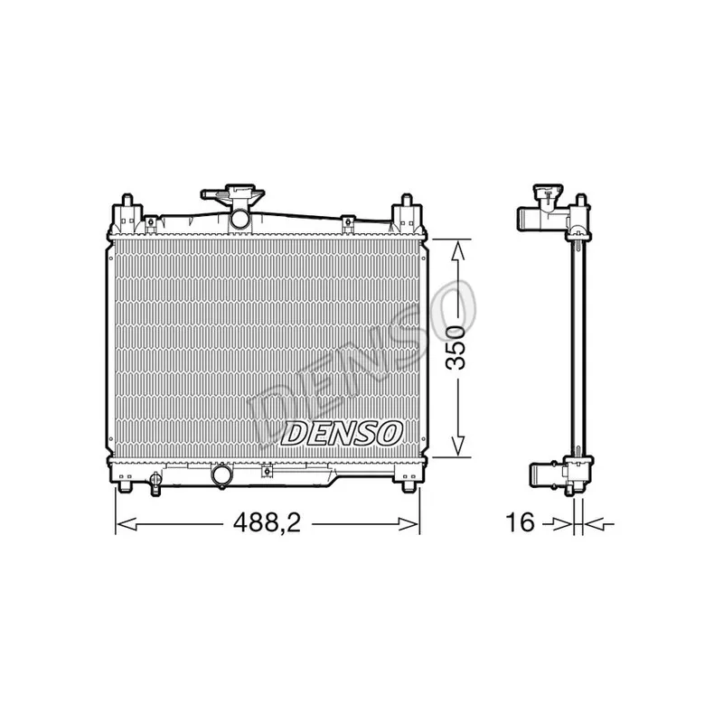 Radiateur, refroidissement du moteur DENSO DRM50101